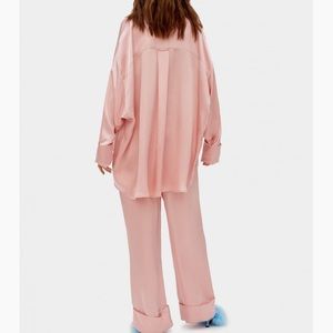 Sizeless Sleeper Pajamas Set with Pants in Dust Pink